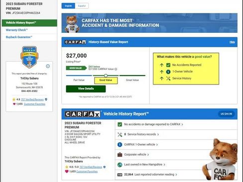 Used 2023 Subaru Forester Premium AWD/4WD image 12