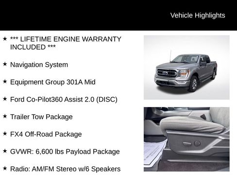 Used 2022 Ford F150 XLT w/ Equipment Group 301A Mid image 2