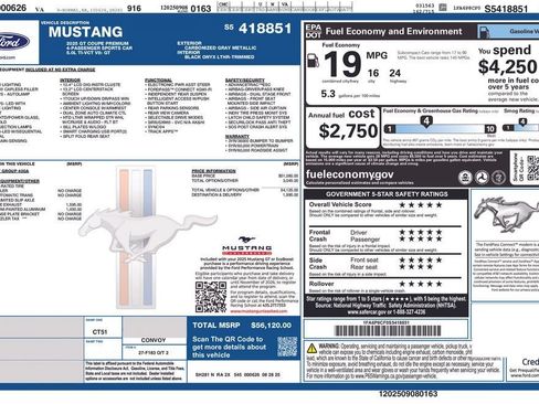 Certified 2025 Ford Mustang GT Premium RWD image 12