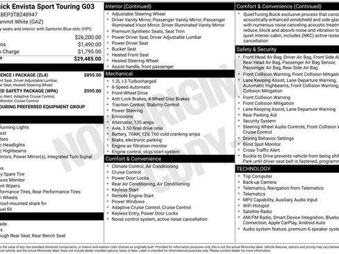 New 2026 Buick Envista Sport Touring w/ Convenience I Package FWD image 39