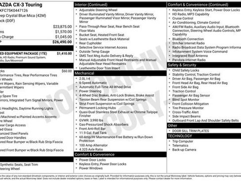 Used 2019 MAZDA CX-3 Touring w/ Preferred Equipment Package image 2