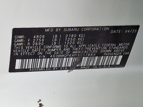 Certified 2023 Subaru Legacy Touring XT image 27
