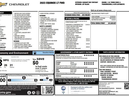 Used 2023 Chevrolet Equinox LT FWD image 38