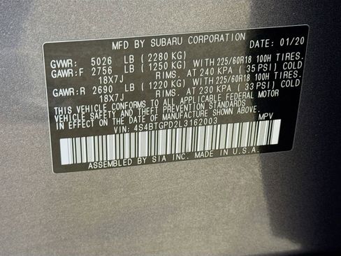 Used 2020 Subaru Outback Touring XT image 25