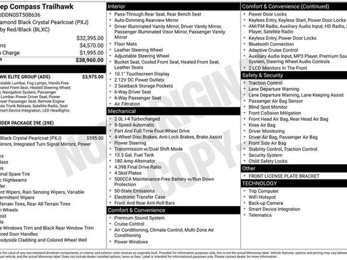 Certified 2025 Jeep Compass Trailhawk w/ Trailhawk Elite Group image 43