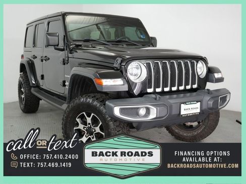 Used 2019 Jeep Wrangler Unlimited Sahara w/ Uconnect 4C Nav & Sound Group AWD/4WD image 1