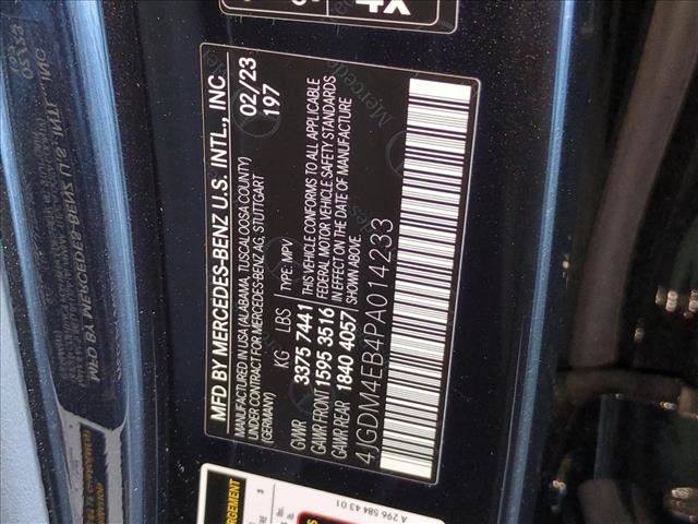 Certified 2023 Mercedes-Benz EQS 580 4MATIC SUV image 24