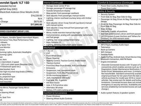 Used 2019 Chevrolet Spark LT FWD image 4