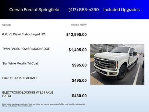 Used 2024 Ford F350 Platinum w/ FX4 Off-Road Package AWD/4WD image 6