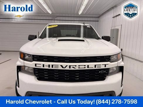Used 2021 Chevrolet Silverado 1500 Custom w/ LPO, Dark Essentials Package AWD/4WD image 2
