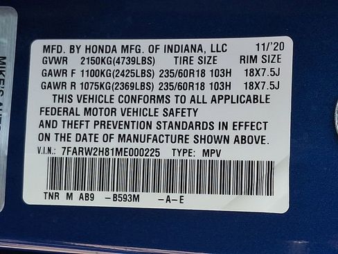 Used 2021 Honda CR-V EX-L image 28