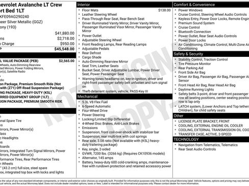 Used 2010 Chevrolet Avalanche LT w/ Regional Value Package AWD/4WD image 2