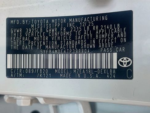 Used 2026 Toyota Corolla LE FWD image 31