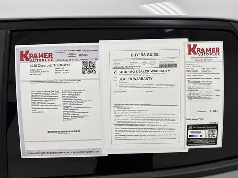Used 2025 Chevrolet TrailBlazer ACTIV w/ Driver Confidence Package image 35