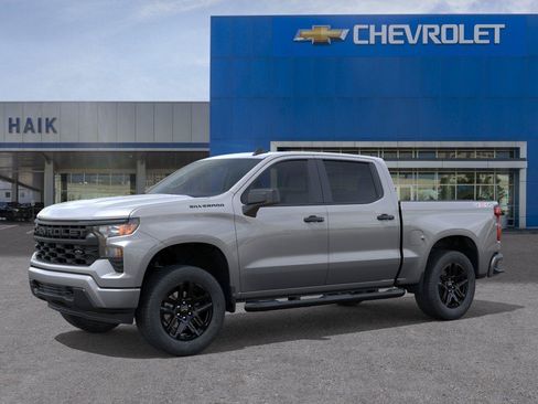 New 2026 Chevrolet Silverado 1500 Custom w/ Turbomax Blackout Package AWD/4WD image 2