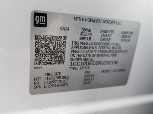 Used 2024 Chevrolet Silverado EV W/T AWD/4WD image 44