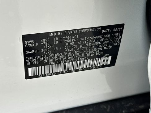 New 2025 Subaru Outback Premium image 34