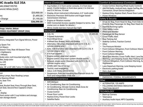 Used 2021 GMC Acadia SLE image 36