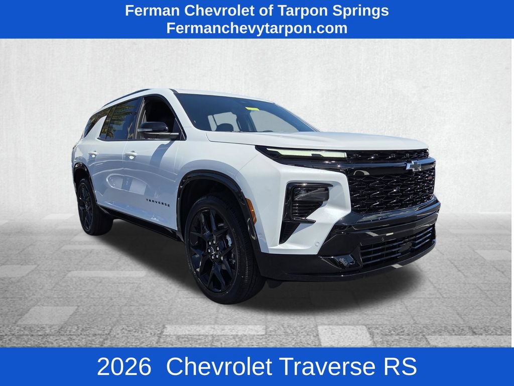 New 2026 Chevrolet Traverse RS w/ LPO, Floor Liner Package FWD image 1