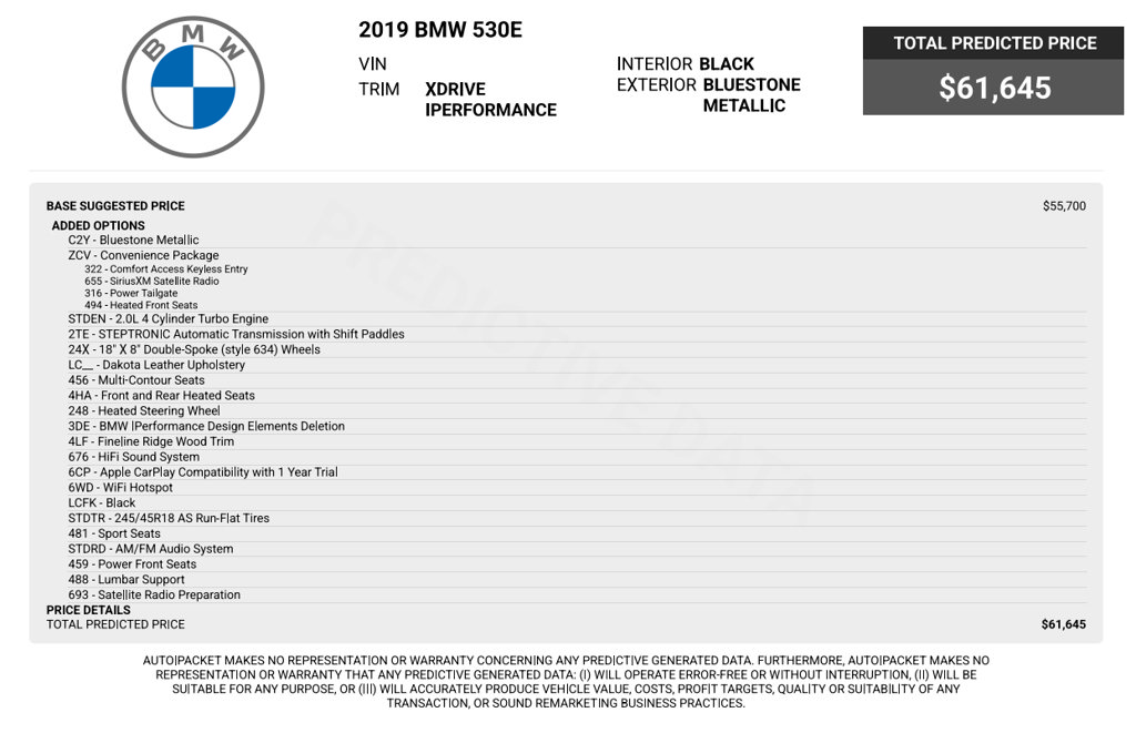 Used 2019 BMW 530e xDrive w/ Convenience Package AWD/4WD image 63