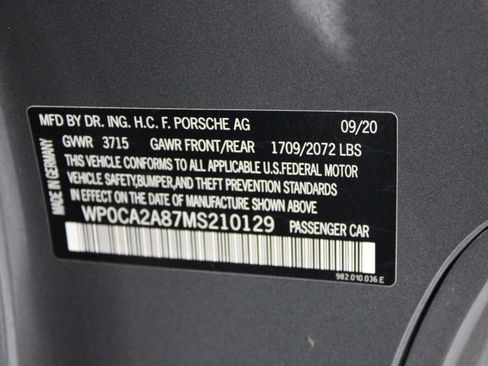 Used 2021 Porsche 718 Boxster w/ Premium Package RWD image 42
