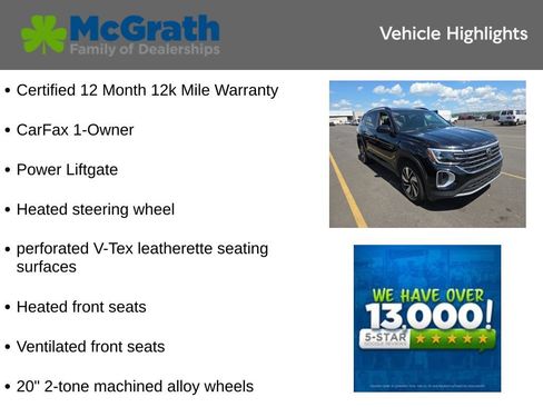 Used 2025 Volkswagen Atlas SE AWD/4WD image 6