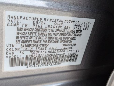 Certified 2024 Nissan Sentra SV w/ All-Weather Package FWD image 21
