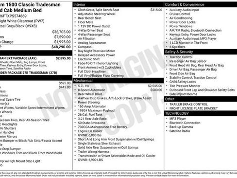 Used 2023 RAM 1500 Tradesman w/ Tradesman SXT Package image 7