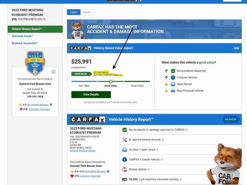 Used 2023 Ford Mustang Premium image 2