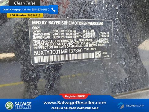 Used 2021 BMW X3 sDrive30i image 17