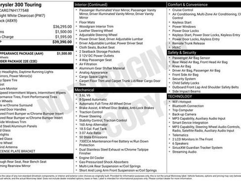 Used 2022 Chrysler 300 Touring w/ Sport Appearance Package AWD/4WD image 3