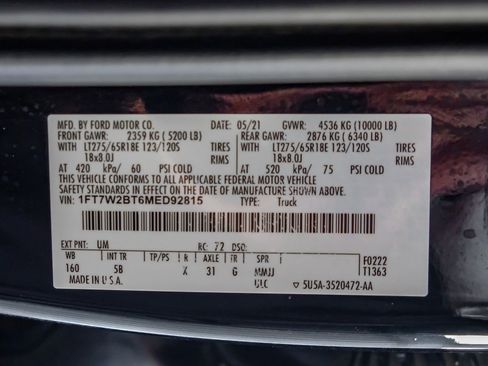 Used 2021 Ford F250 Lariat w/ Lariat Value Package image 67