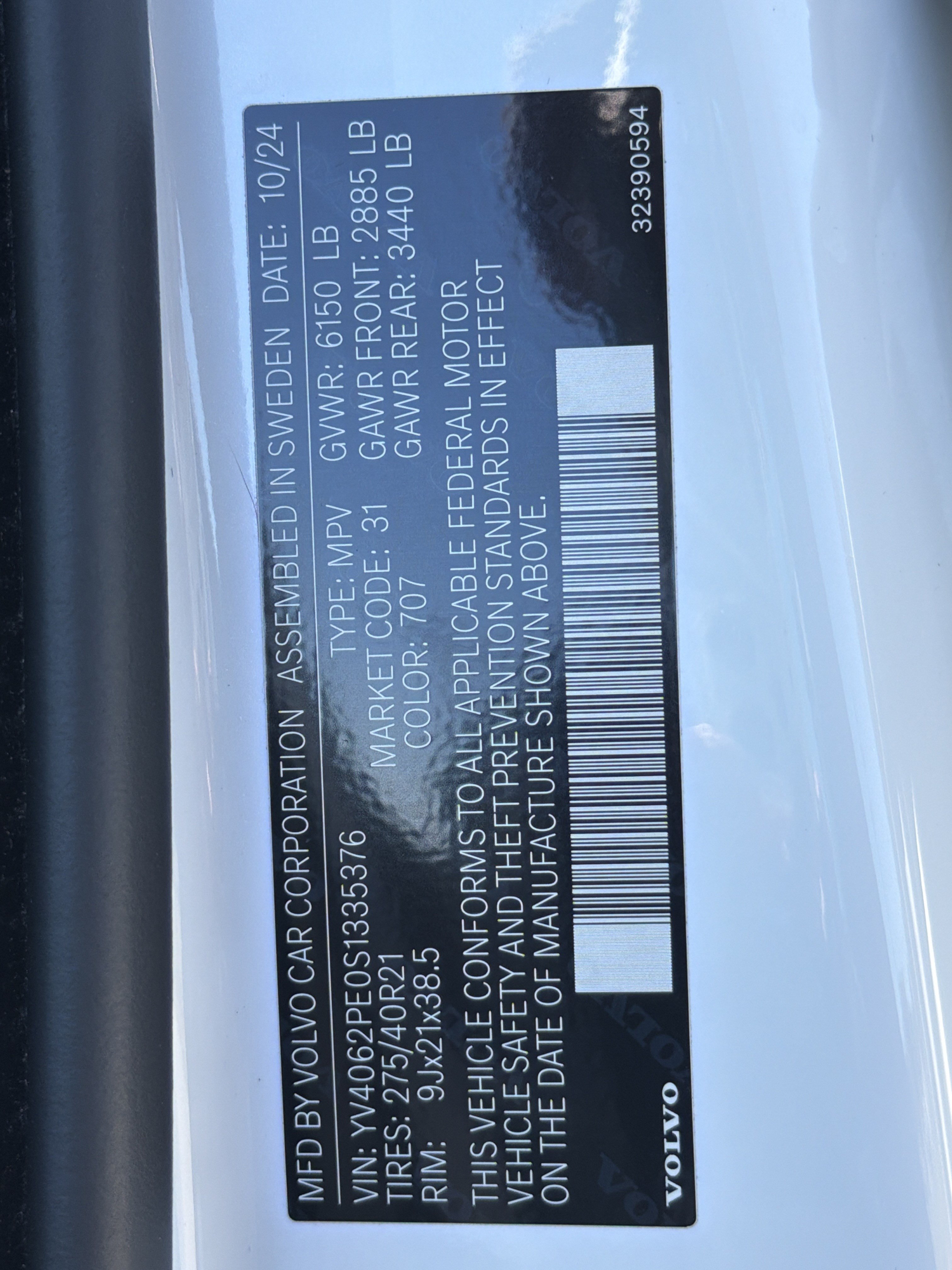 Used 2025 Volvo XC90 B6 Plus w/ Protection Package Premier AWD/4WD image 36