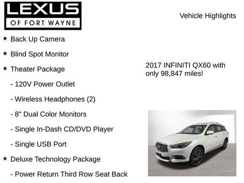 Used 2017 INFINITI QX60 Luxe w/ Deluxe Technology Package AWD/4WD image 8