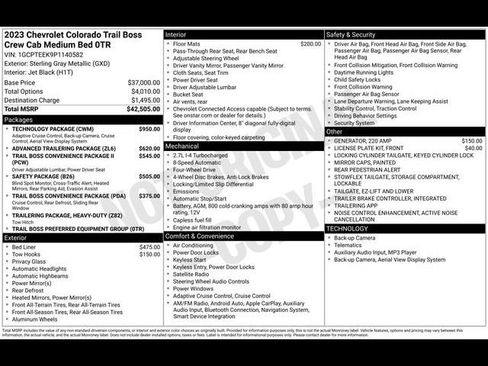 Certified 2023 Chevrolet Colorado Trail Boss w/ Technology Package image 40