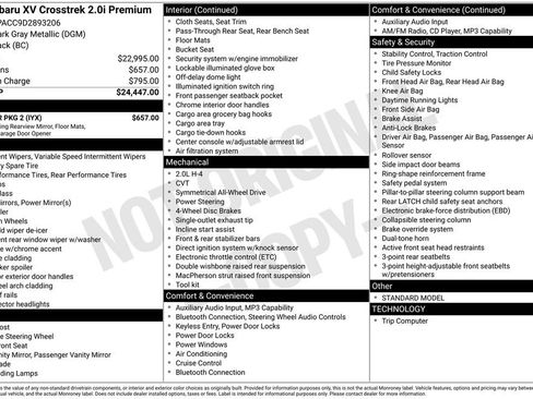 Used 2013 Subaru Crosstrek 2.0i Premium w/ Popular Pkg 2 image 18