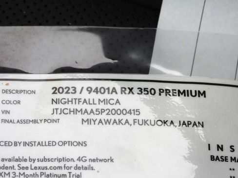 Used 2023 Lexus RX 350 Premium w/ Cold Area Package FWD image 75
