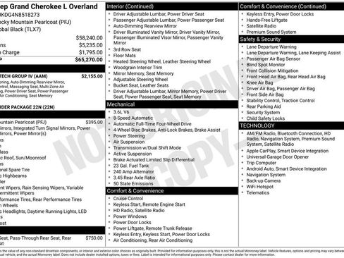 Used 2022 Jeep Grand Cherokee L Overland w/ Luxury Tech Group IV image 26