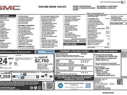 New 2026 GMC Sierra 1500 AT4 w/ AT4 Premium Package