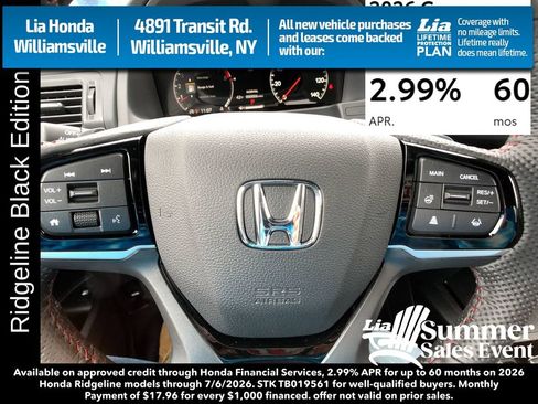 New 2026 Honda Ridgeline Black Edition image 17