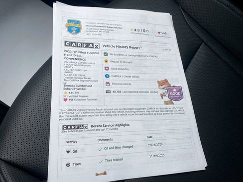 Certified 2023 Hyundai Tucson SEL image 43