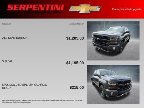 Used 2017 Chevrolet Silverado 1500 LT w/ All Star Edition AWD/4WD image 4