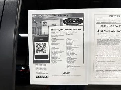 Certified 2025 Toyota Corolla Cross XLE AWD/4WD image 13