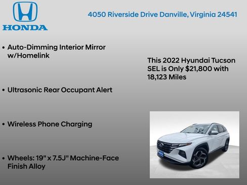 Used 2022 Hyundai Tucson SEL w/ Convenience Package image 17
