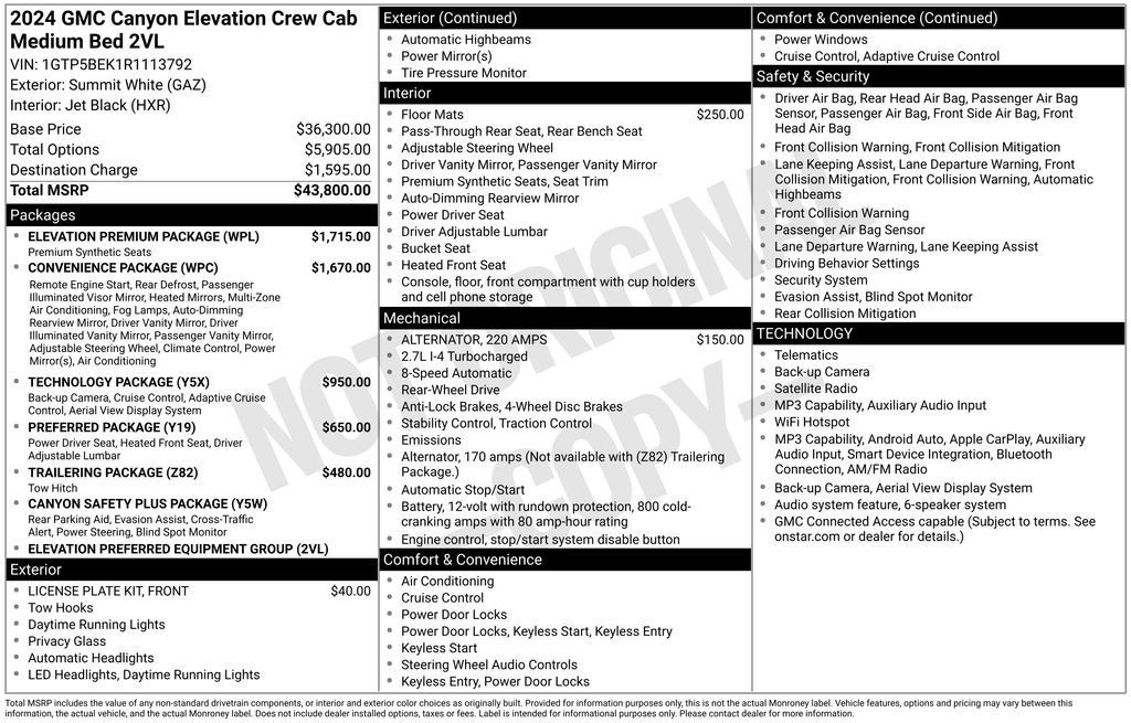Used 2024 GMC Canyon Elevation w/ Elevation Premium Package RWD image 4
