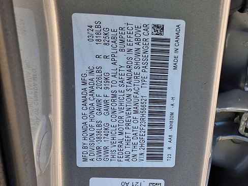 Certified 2024 Honda Civic LX image 27
