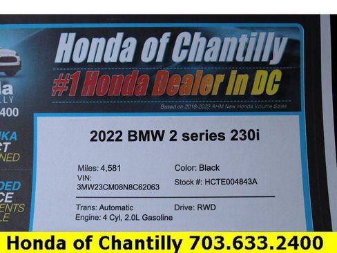 Used 2022 BMW 230i Coupe w/ Premium Package 2 image 30