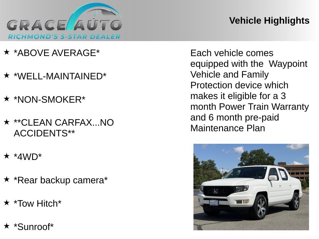 Used 2014 Honda Ridgeline SE image 2