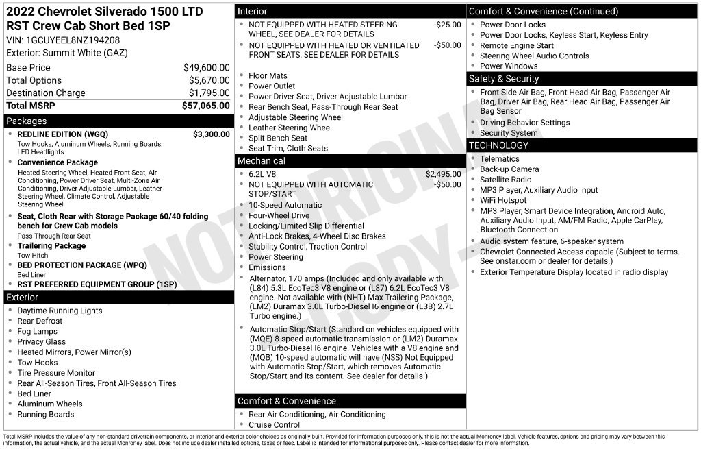 Used 2022 Chevrolet Silverado 1500 RST w/ Redline Edition AWD/4WD image 3