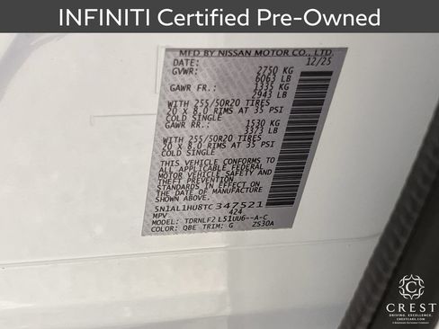 Certified 2026 INFINITI QX60 Autograph w/ Dark Cargo Package AWD/4WD image 33